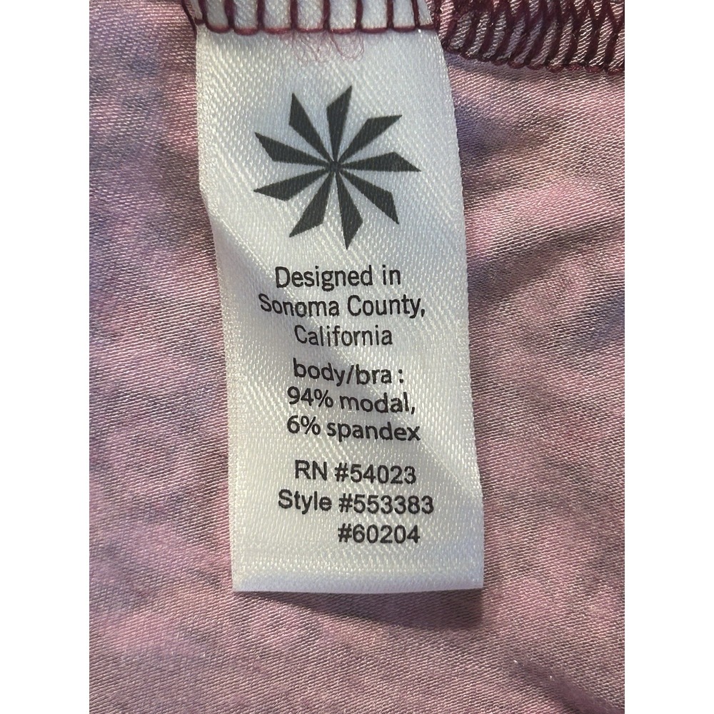 Athleta Rio Maxi Racerback Dress Raspberry Stretch Build In Bra Size Small - Picture 7 of 8